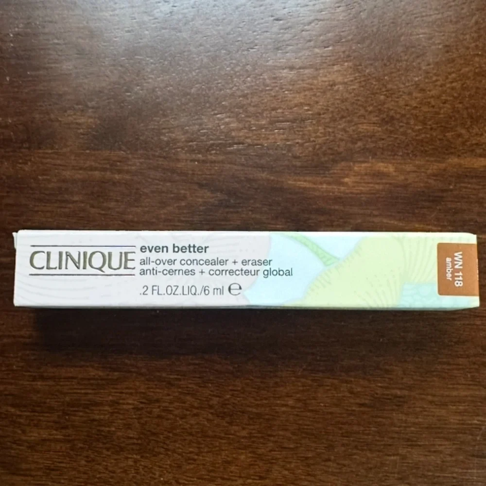 🆕 CLINIQUE Even Better T™ All-Over Concealer + Eraser WN 118 AMBER NIB